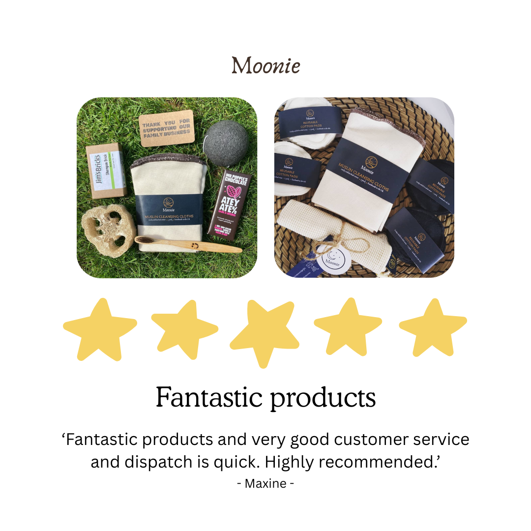 Moonie Eco Friendly Products – wholesale Face & body wipes – Muslin Cleansing Cloth | Reusable Face Wipes | Natural 3