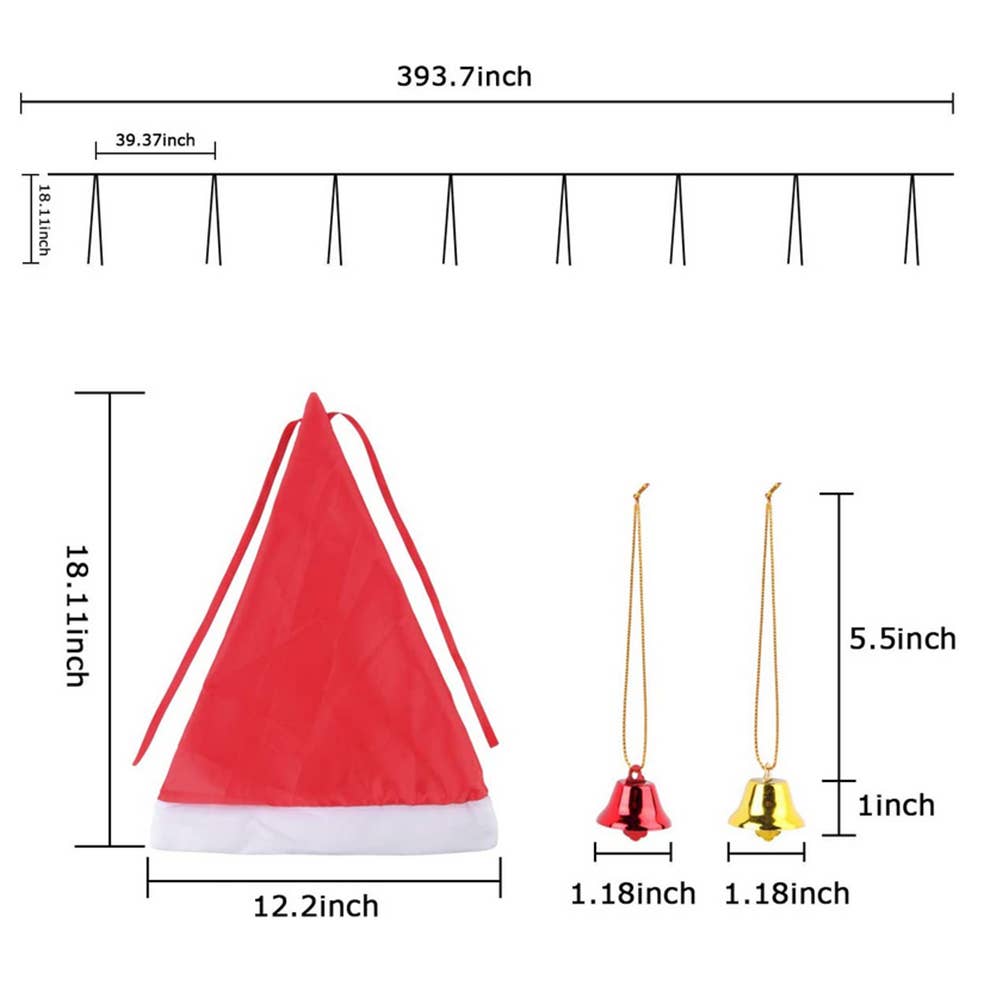 SELLVAY Fairy String Lights - Wholesale String lights - Christmas Decorations Outdoor 8Pcs Hanging String Lights2