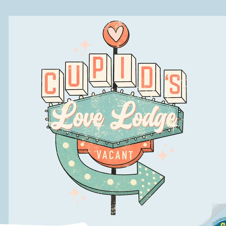 DTF Office - Wholesale Sublimation Transfer - Cupid's Love Lodge Vacant DTF Transfer0