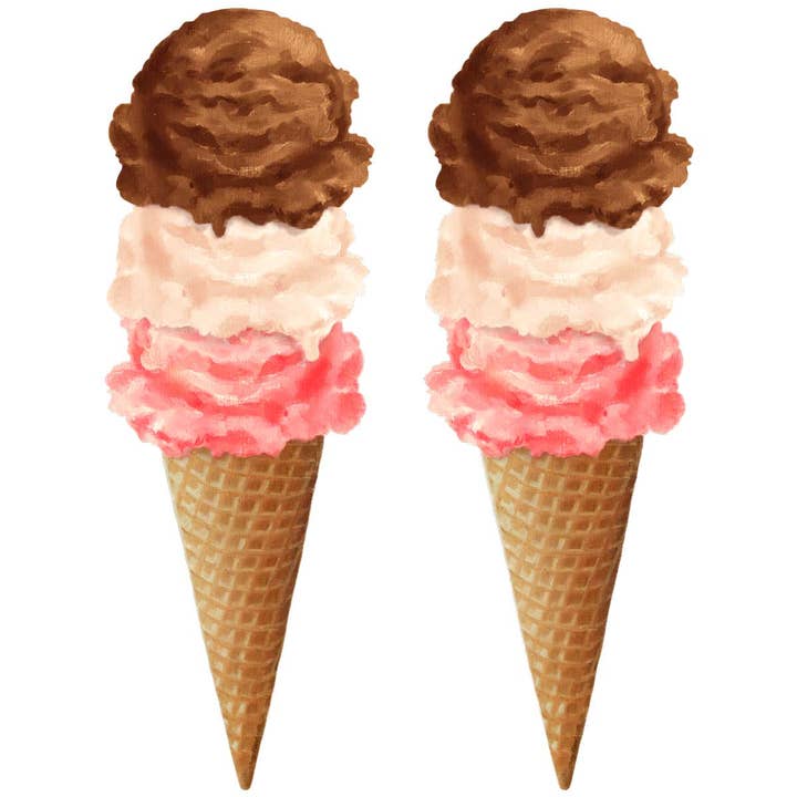Ice Cream Cones Wall Decal Set for wholesale by RetroPlanet