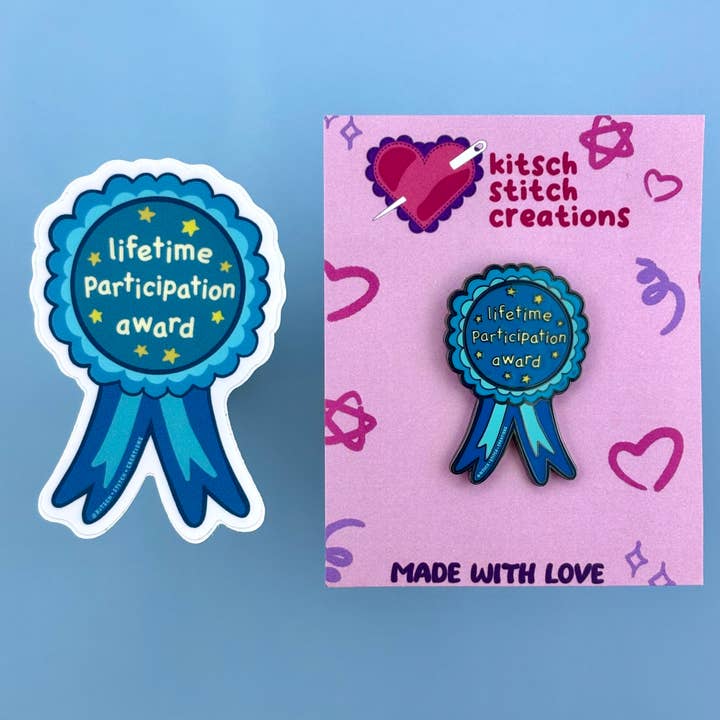 Kitsch Stitch Creations - Wholesale Sticker - Lifetime Participation Award Vinyl Sticker1