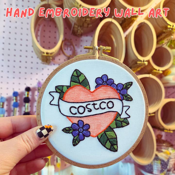 Traditionelle Costco Stickerei-Wandkunst für den Großhandel von Catie Unthreaded