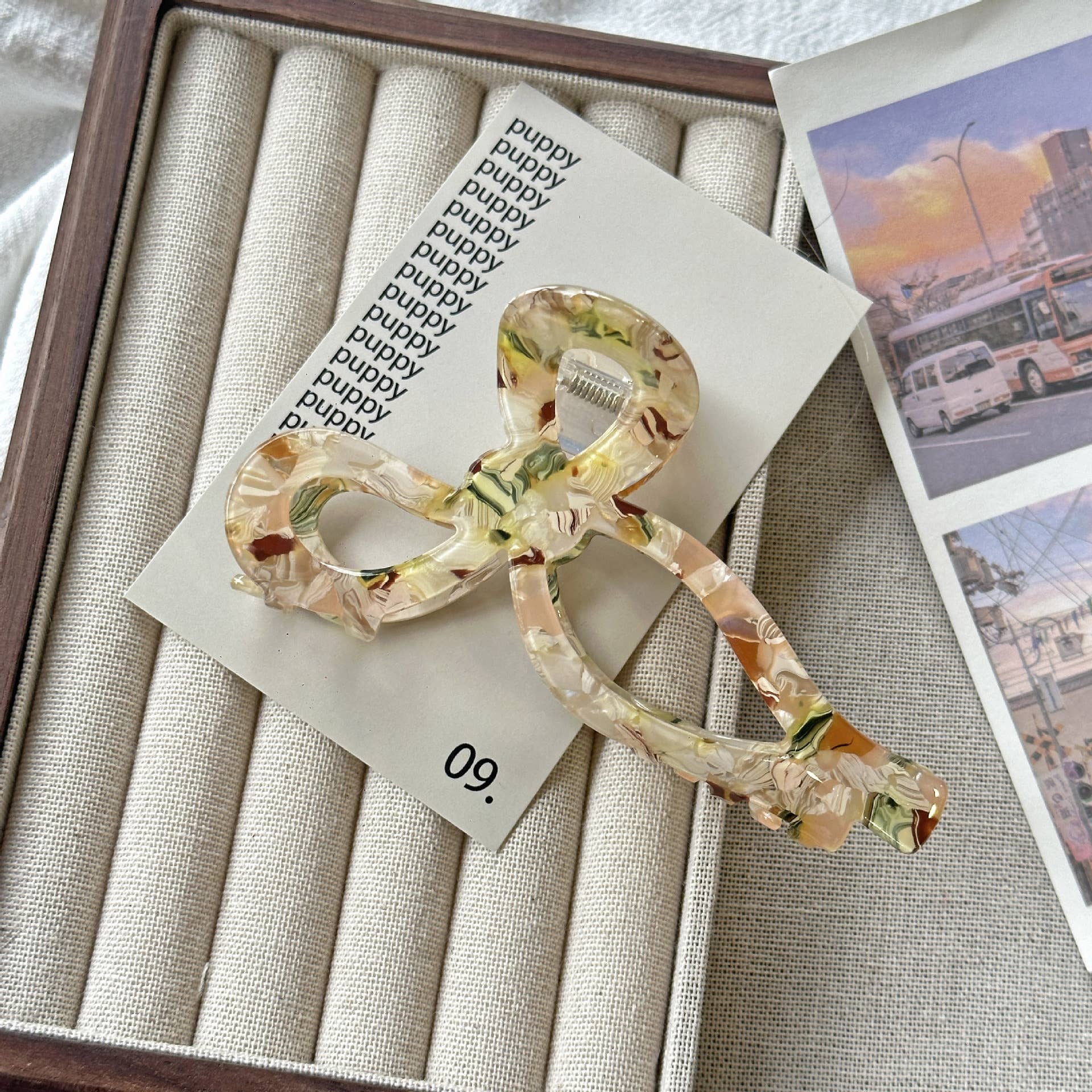 SoapElenGlen – Clips para cabelo - Mulher por atacado – Garra Elegante com Laço, Doce Gancho de Cabelo8