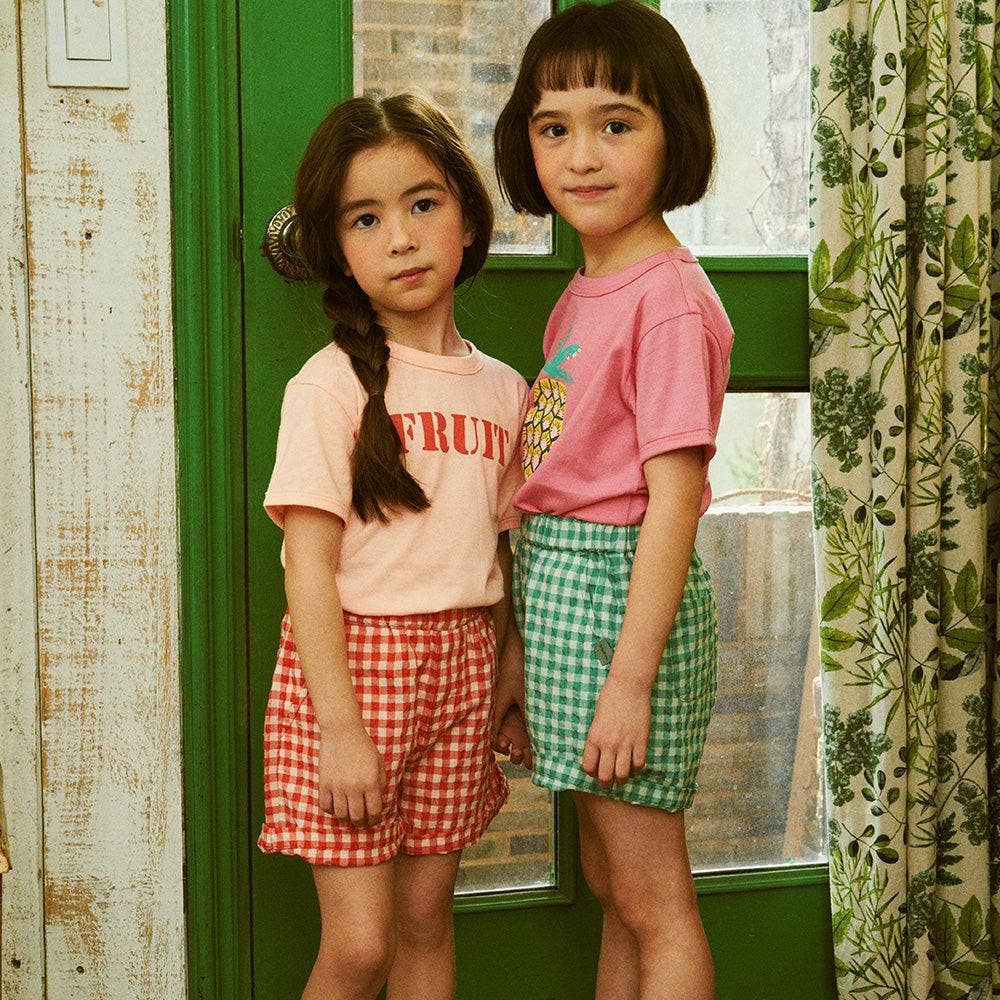 ToTo Heros - Wholesale Shorts - Kids - Gingham Check Pull-On Summer Shorts12