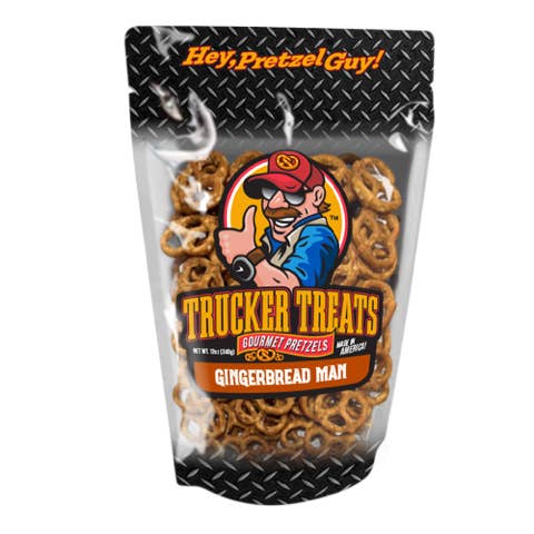 Trucker Treats - Wholesale Pretzels - 5.3oz GingerBread Man