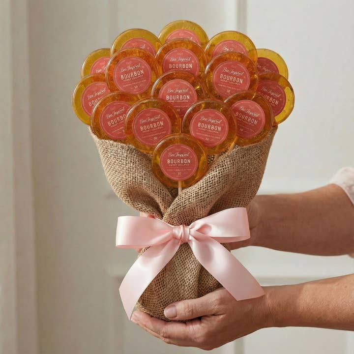 Bee Inspired - Wholesale Lollipop - Honey Lollipops - Handmade, Kosher Pops | Box of 509