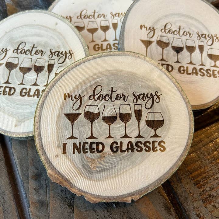 Parks Art Collection - Wholesale Coasters - Funny Drinking Coaster, My Doctor Says, Bar Souvenir, Booze