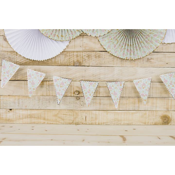 Tim&Puce Factory - Wholesale Bunting/Garland - SHABBY FLAG GARLAND 3M5