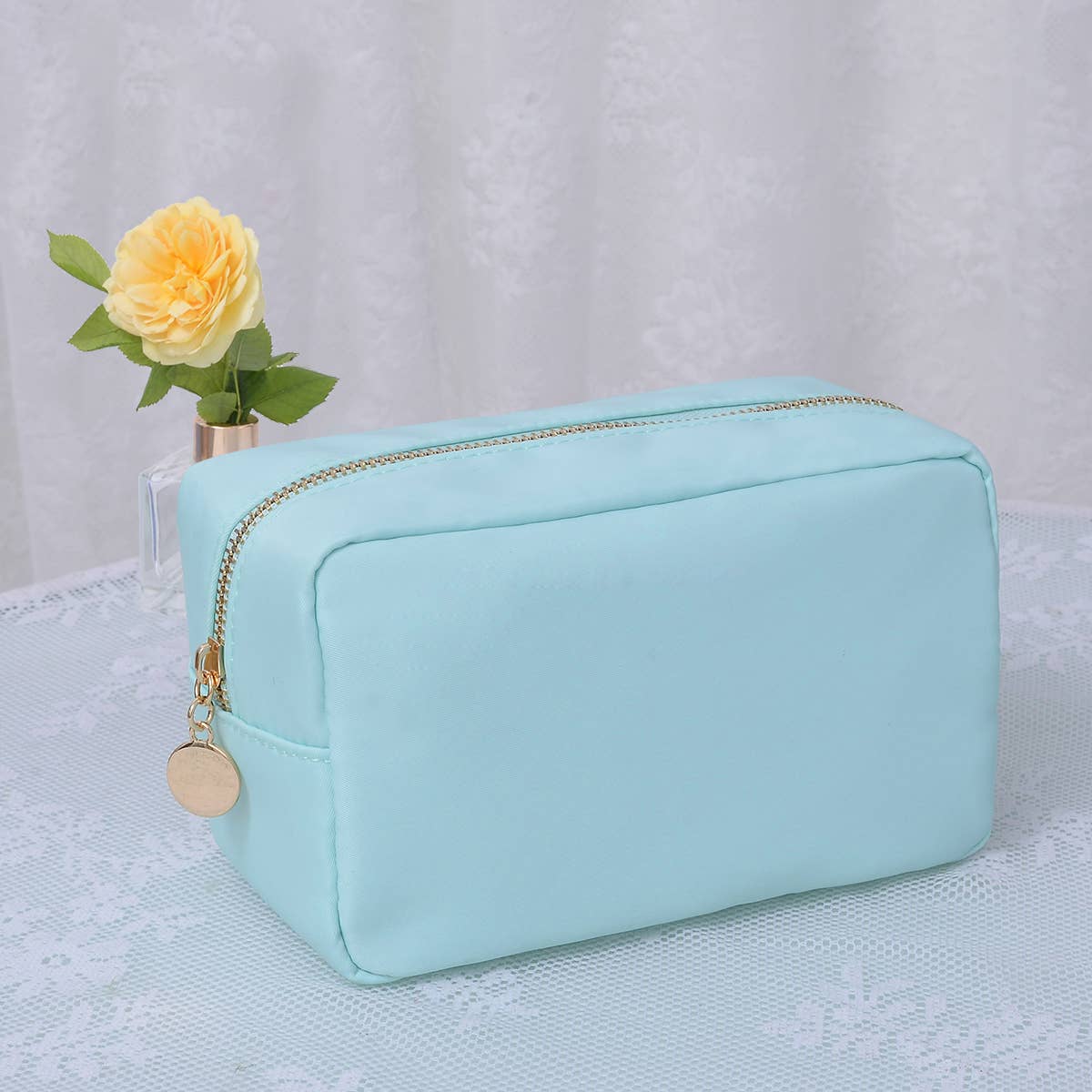 MiMi Wholesale - Wholesale Makeup/Cosmetic Bag - HM1012 Emma Round Zippered Nylon Cosmetic Pouch Bag14