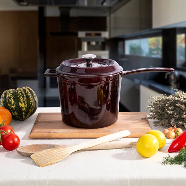 Biggbrands - Wholesale Saucepan - LAVA Premium Round Cast Iron Saucepan 18 cm4