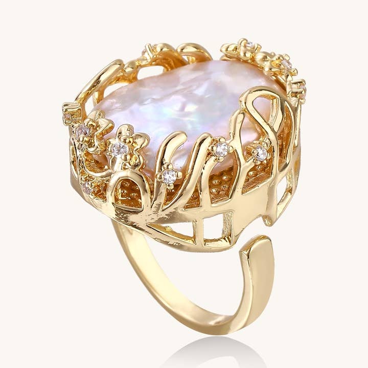 Erinnerungsring zur Selbstakzeptanz mit Perle für den Großhandel von Branvas Jewelry