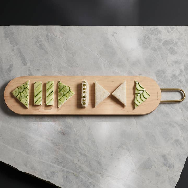 HEATH Maple serving/ cutting / chopping board, Long Pill for wholesale by Aaron Probyn US