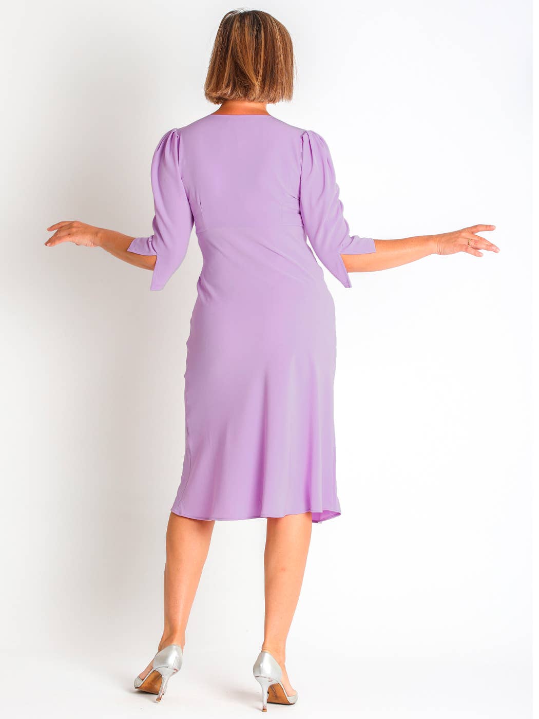 LOURDES CASTILLO - Wholesale Dress - Women's - 368520L PLAIN BIELASTIC DRESS1