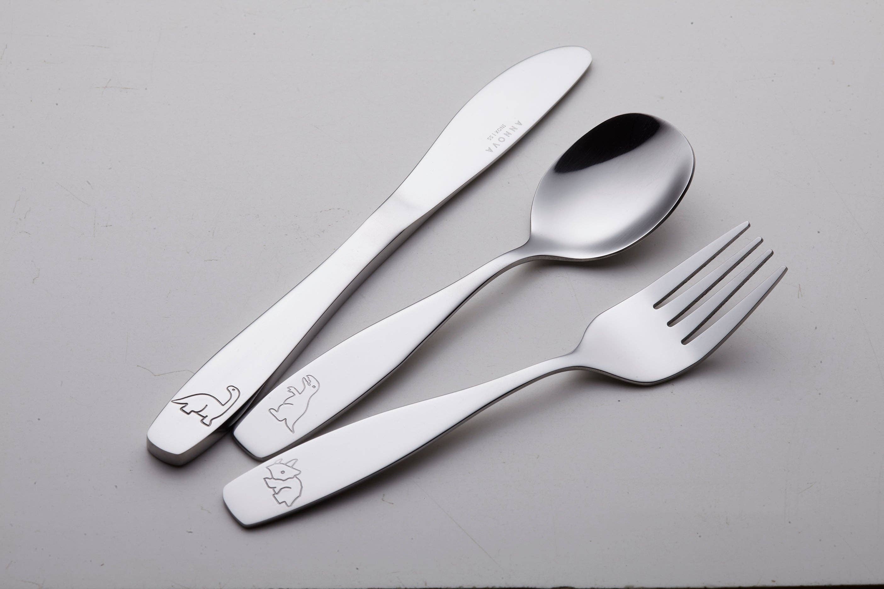 ANNOVA - Wholesale Flatware Set - Kids & Baby - ANNOVA Animals Kids Safe Silverware 6 Pieces Flatware Set Stainless Steel1