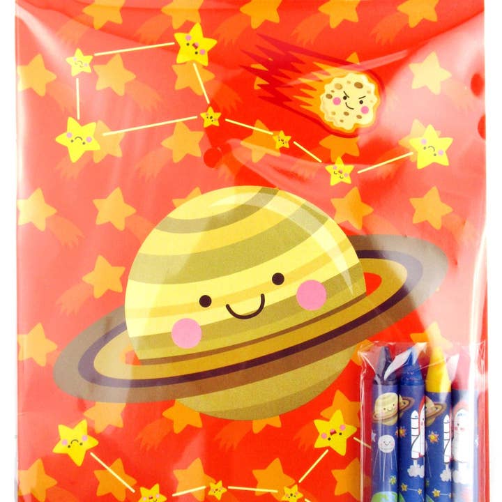 Tiny Mills - Venta al por mayor Libro para colorear y cuaderno de actividades - Niños y bebés - Libros para colorear en el espacio exterior con lápices de colores4