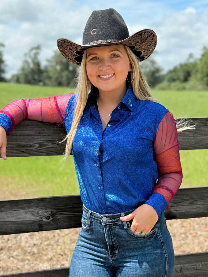 Starstruck Wrangler Barrel Racing Show Shirt for wholesale by The Ranch Equestrian Apparel & Accessories