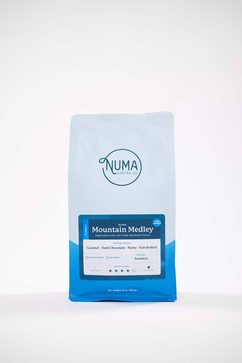 Numa Coffee Co - Wholesale Coffee beans - Fair Trade / Organic Mountain Medley - 5 lb. Bag