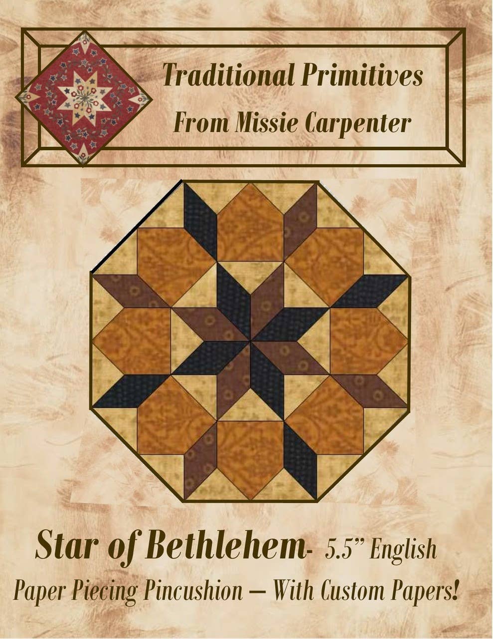 Traditional Primitives - Wholesale Craft Sewing Kit - English Paper Pieced Pincushions4