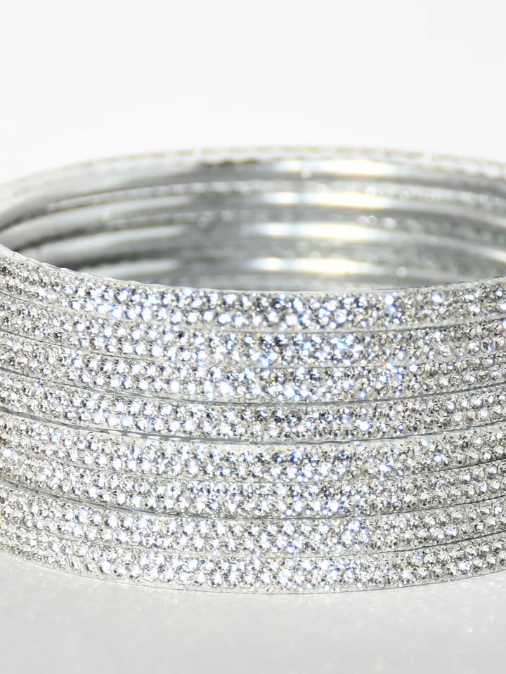 Krystal Armbånd Armbånd - Ultra Skinny - Hvid for engroshandel hos Celebration Blings