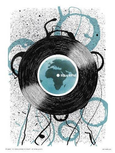 Pop Art Vinyl Records Revolutions Poster Art Print 30x40cm for wholesale by On The Wall Art Ltd