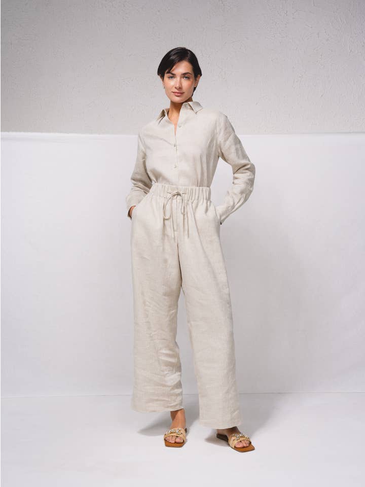 SMF - Wholesale Pants - Women's - 259635 - Linen pants