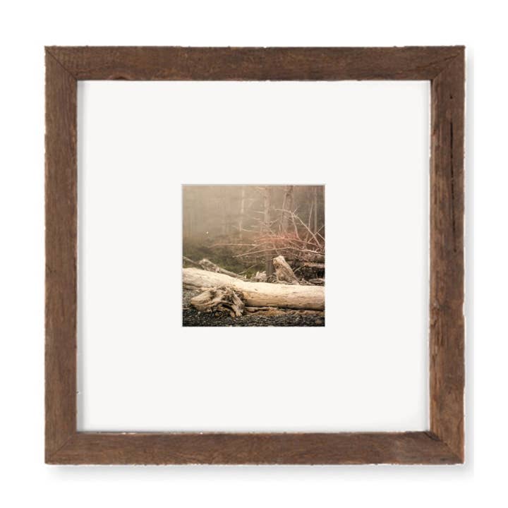 Fog and Land Rialto Beach Analogs — 10x10 Framed Image for wholesale by The Studio