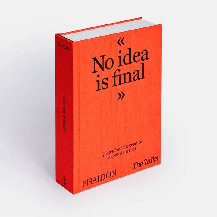 The Talks - No Idea Is Final: Quotes from Creative Voices and other Purchase wholesale idea book. Free returns & net 60 terms on Faire trending on Faire.
