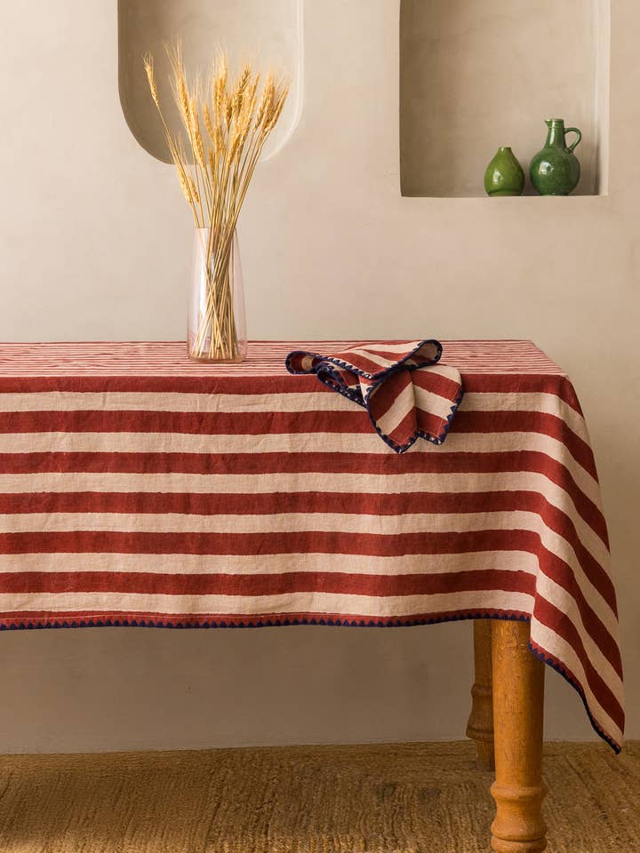 Linen Sutra Tablecloth for wholesale by Live Linen