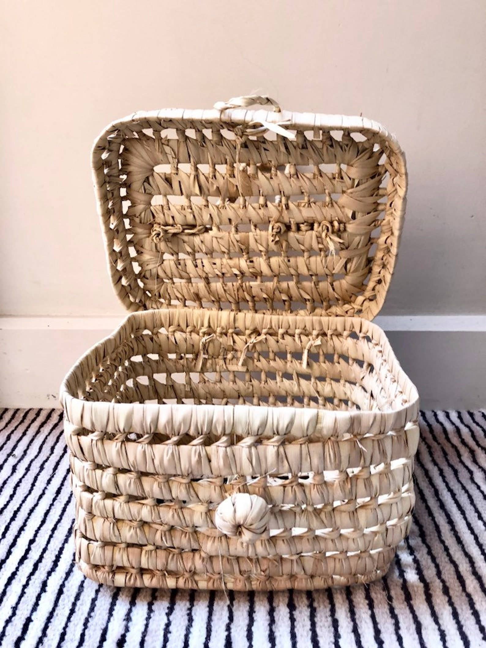 HandHappiness - Venta al por mayor Maleta - Niños - Maletas naturales de hoja de palma en 3 tamaños, incluye maleta para bebé3