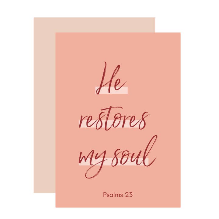 Restores Greeting Card for wholesale by Aims Moon Paperie