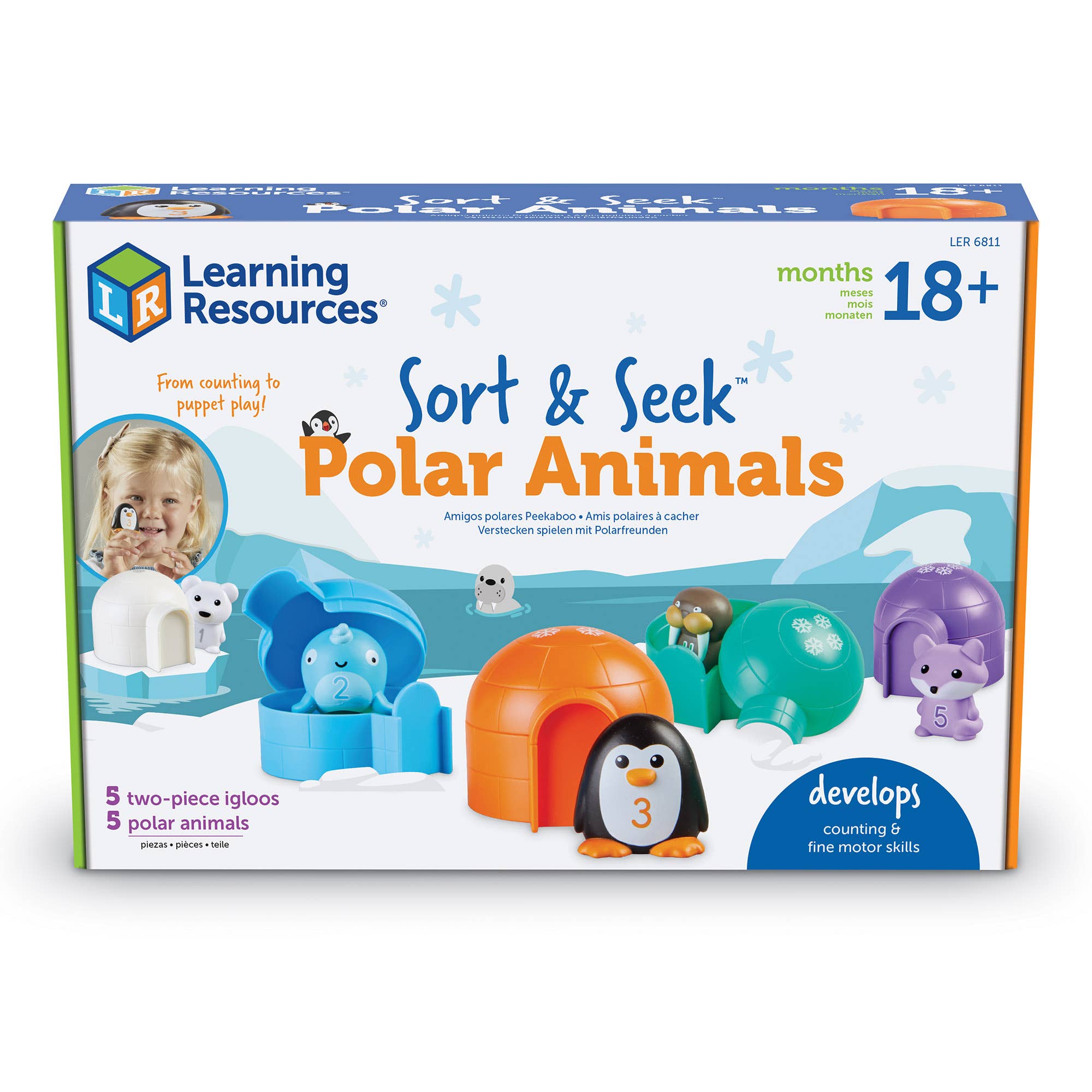 Learning Resources - Wholesale Toy Set - Kids - Sort & Seek Polar Animals1