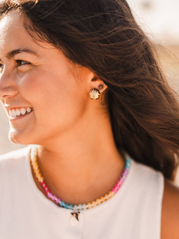 Cali | Argolas Impermeáveis com Concha por atacado de Always Augustine