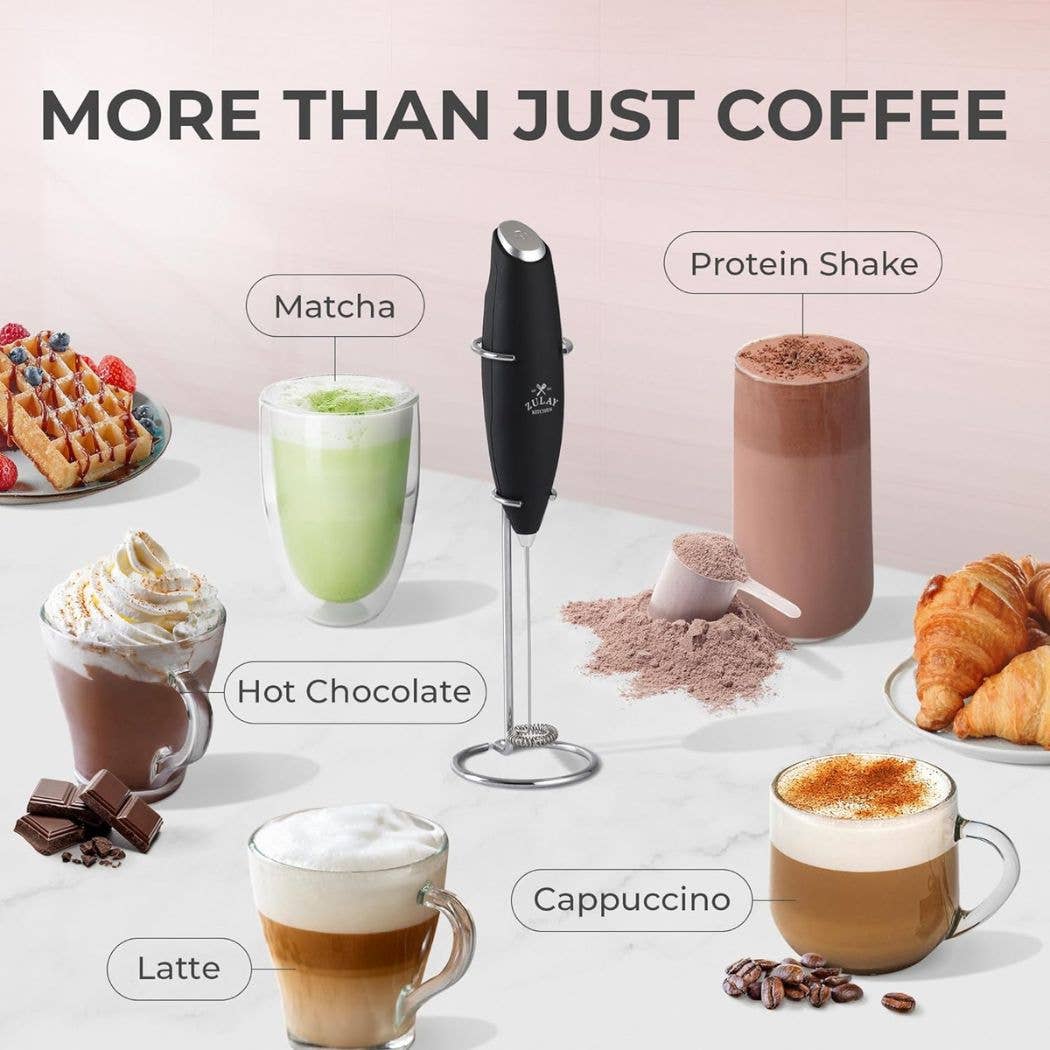 Zulay Kitchen - Wholesale Kitchen Tool/Gadget - Powerful Handheld Milk Frother - With Stand41