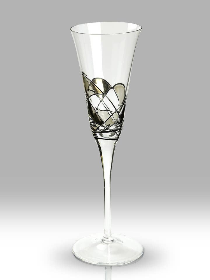Silver Mosaic - 24 cm Skålflöjt Par för wholesale av Nobile Glassware Ltd.