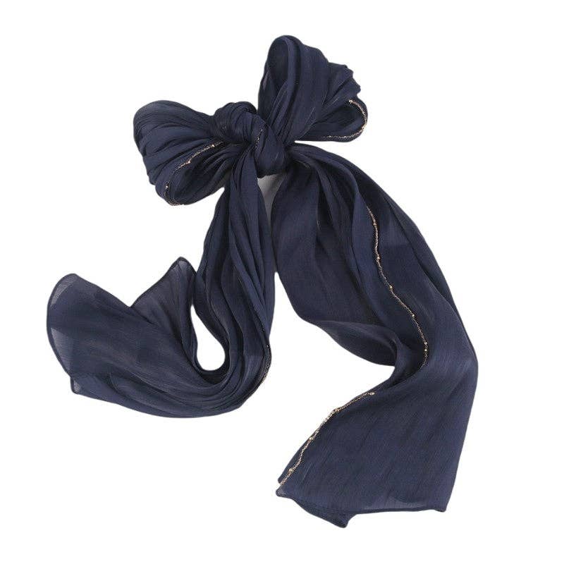 MoodGold - Wholesale Scarf - Women's - Solid Color Single Side Metal Chain Headscarf2