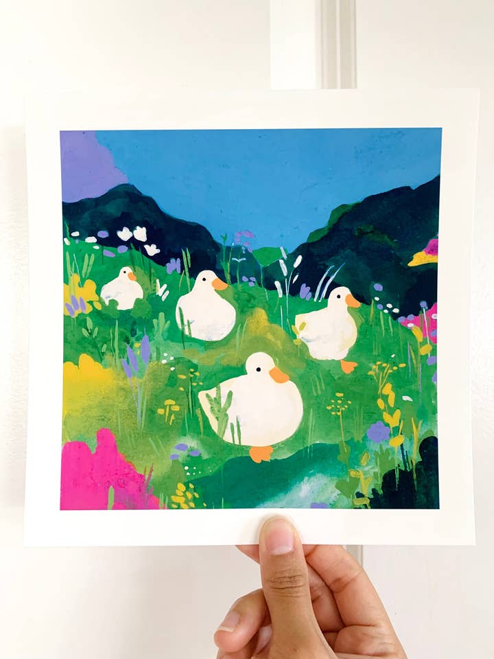 “On a stroll” Art Print for wholesale by Chocolett