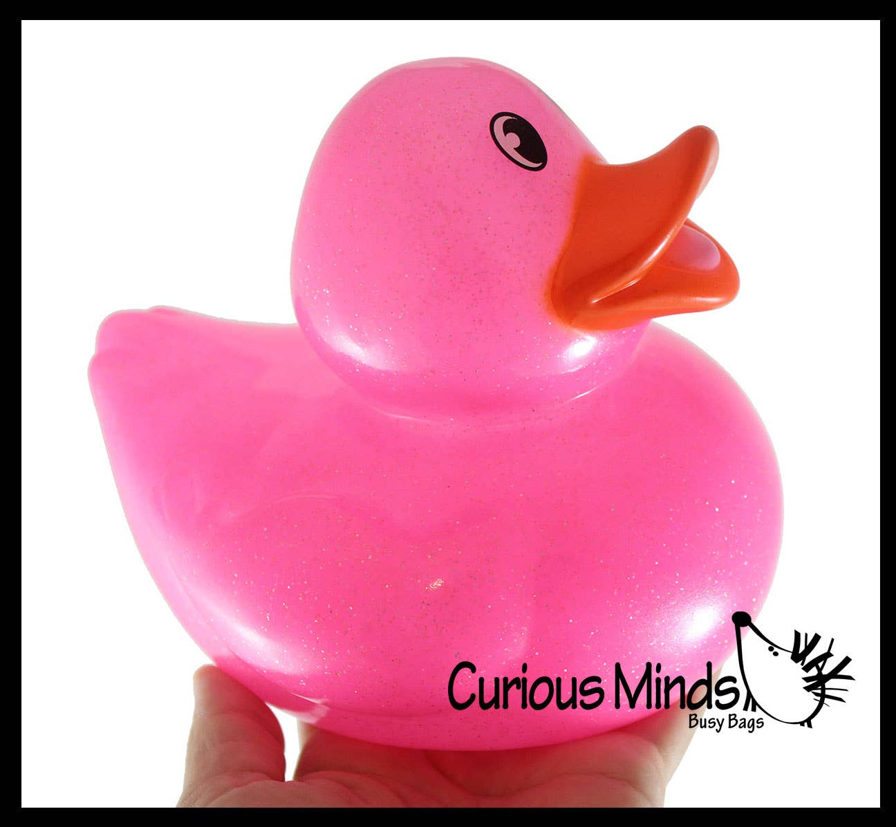 Curious Minds Toys - Wholesale Badspeelgoed - Baby - 1 Jumbo Glitter Rubbereendjes - Rubbereendjes - Leuke noviteit6