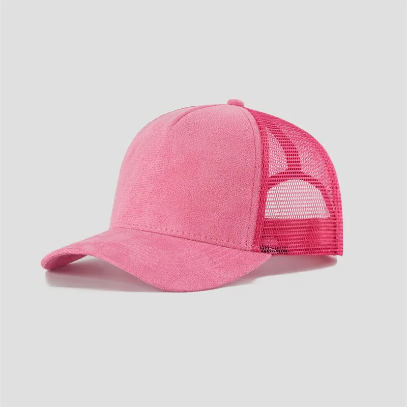 TJ Clothing NY - Wholesale Hat Accessory - Men's - 5 Panel Suede Meshback Trucker Snapback Hat Blank Wholesale4