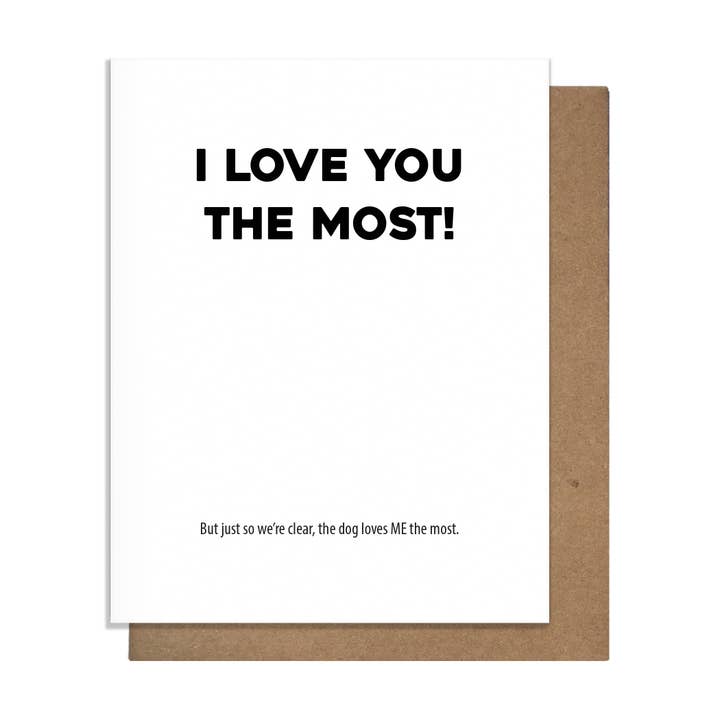 Loves Me Dog - Love Card for wholesale by Pretty Alright Goods
