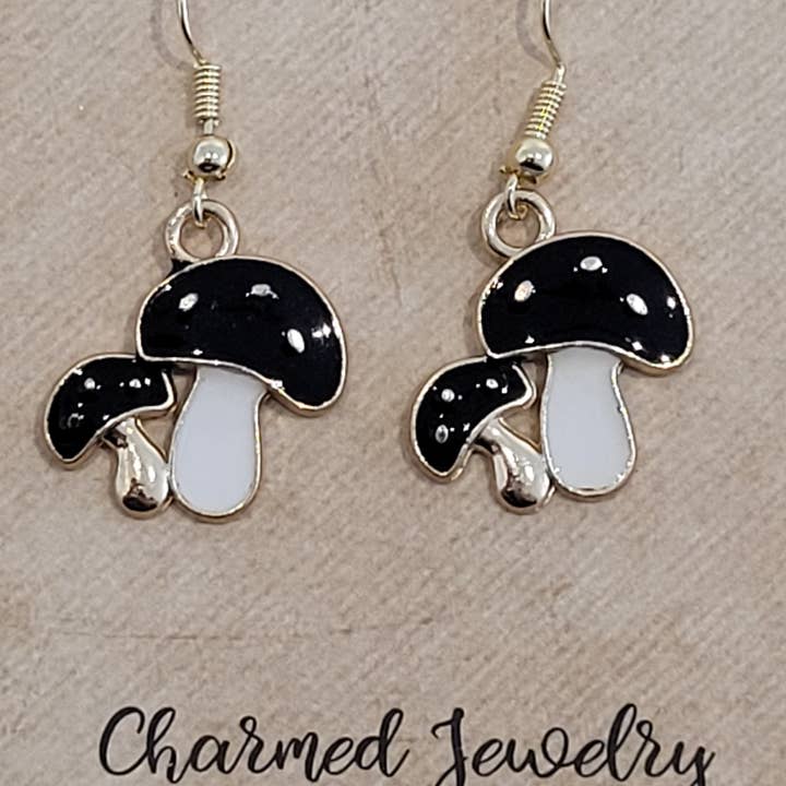 Con-Quest Crafts – Conjunto de joias por atacado – Brincos, Colares e Puxadores de Zíper de Cogumelos e Seta4