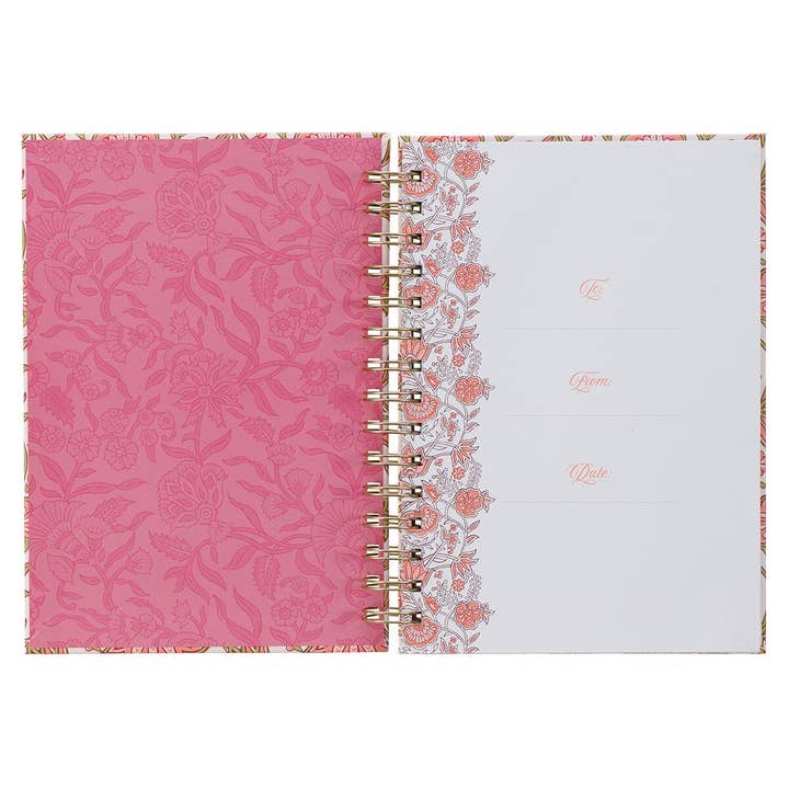 Christian Art Gifts - Wholesale Journal/Diary - Journal Wirebound Pink Be Still & Know Ps. 46:101