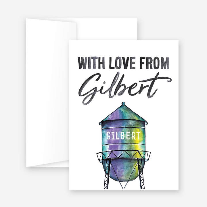 With Love From Gilbert Greeting Card for wholesale by Phoenix Supply Co.
