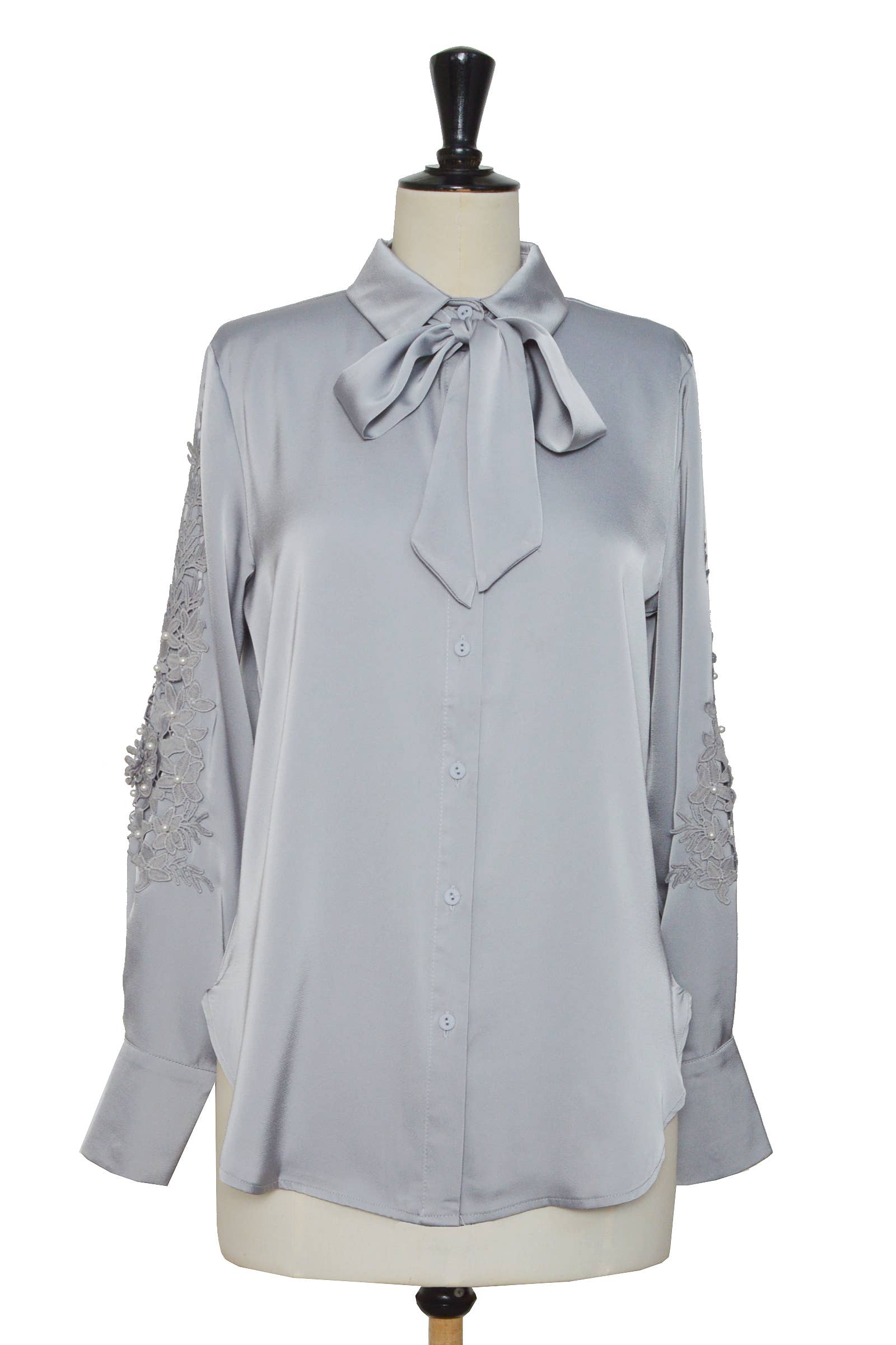 ELLI WHITE - Wholesale Button Down Shirt - Women's - Shirt adorned with embroidery and beads15