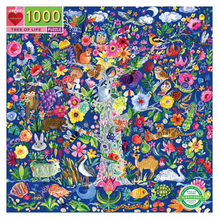 Bobangles - Wholesale Puzzle – Adult - eeBoo 1000 Pc Puzzle - Tree of Life