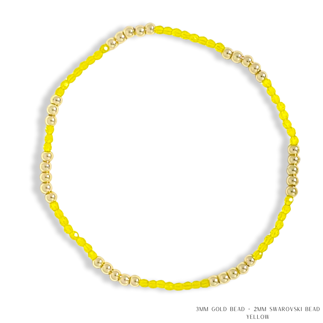 Savvy Bling - Vendita all'ingrosso Bracciale con perline - Bracciale con Perline in Oro e Cristalli Swarovski - Più Colori70