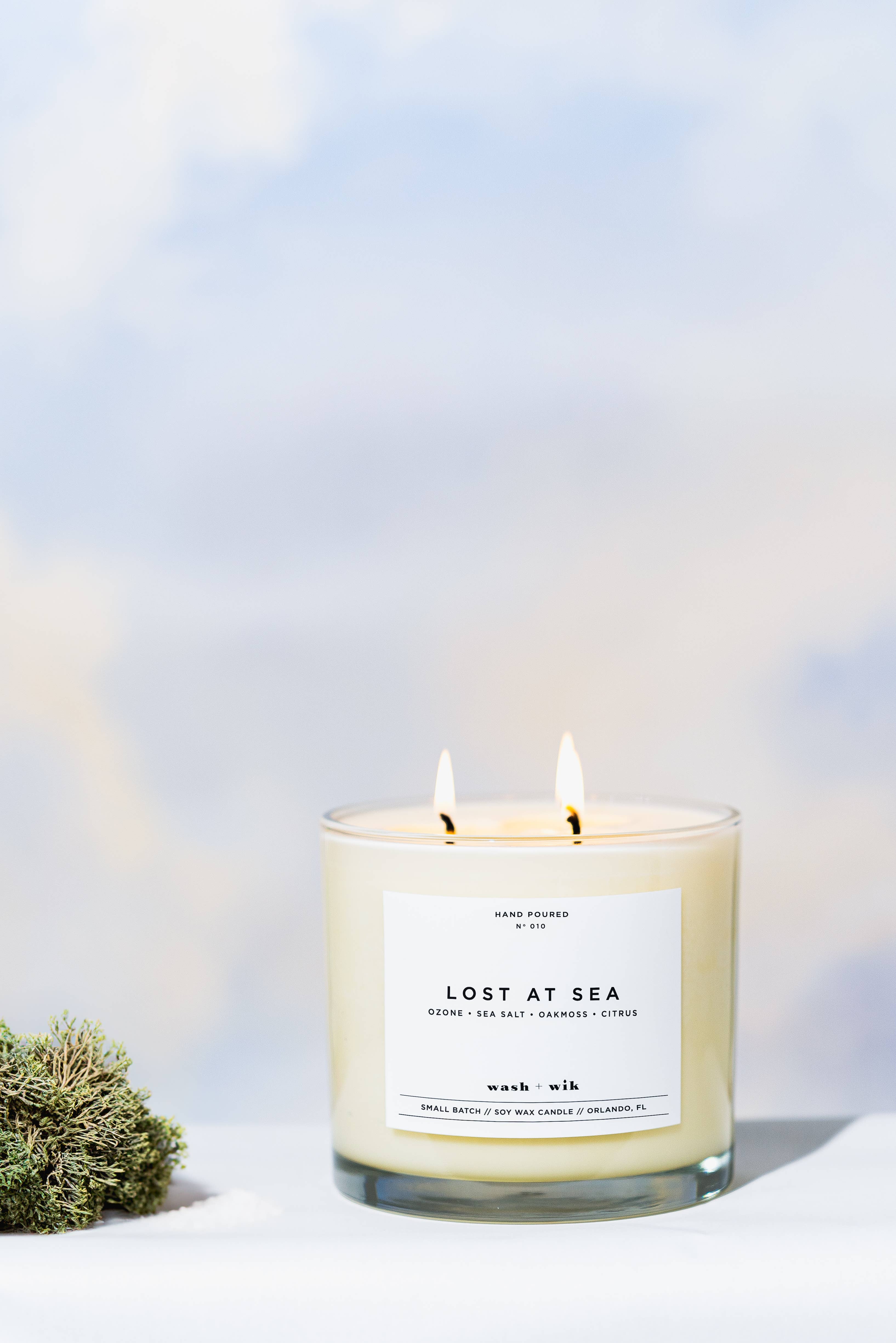 Wash and Wik - Wholesale Jar/Filled Candle - 3 Wick - 35oz Vessel - 2 Pound Soy Wax Candle by Wash + Wik6