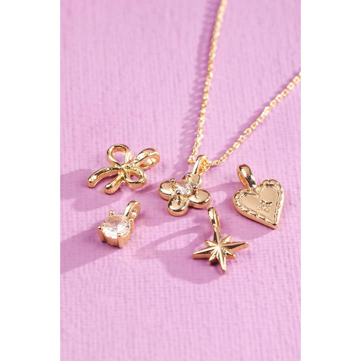 GOLD G  Romantic Charm Necklace Set for wholesale on Faire0