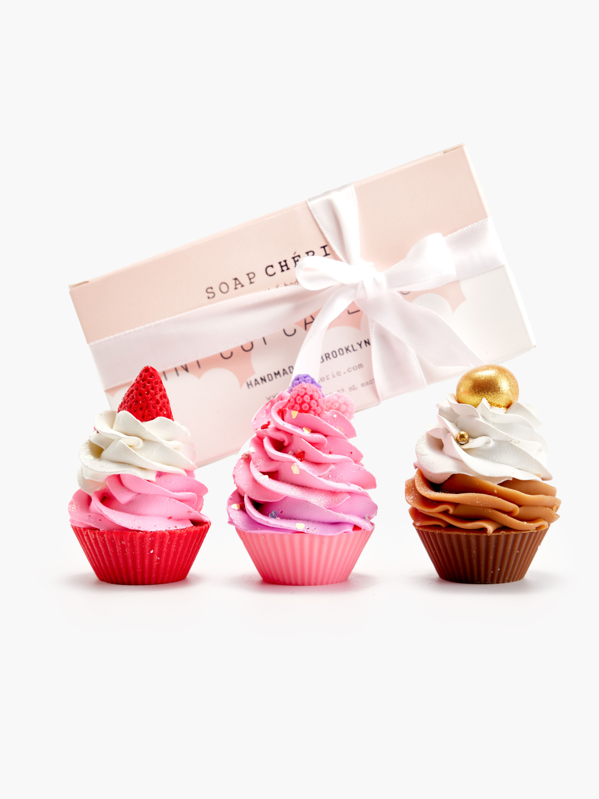 SOAP CHERIE - Wholesale Bar Soap - Mini Trio Cupcake Soap0