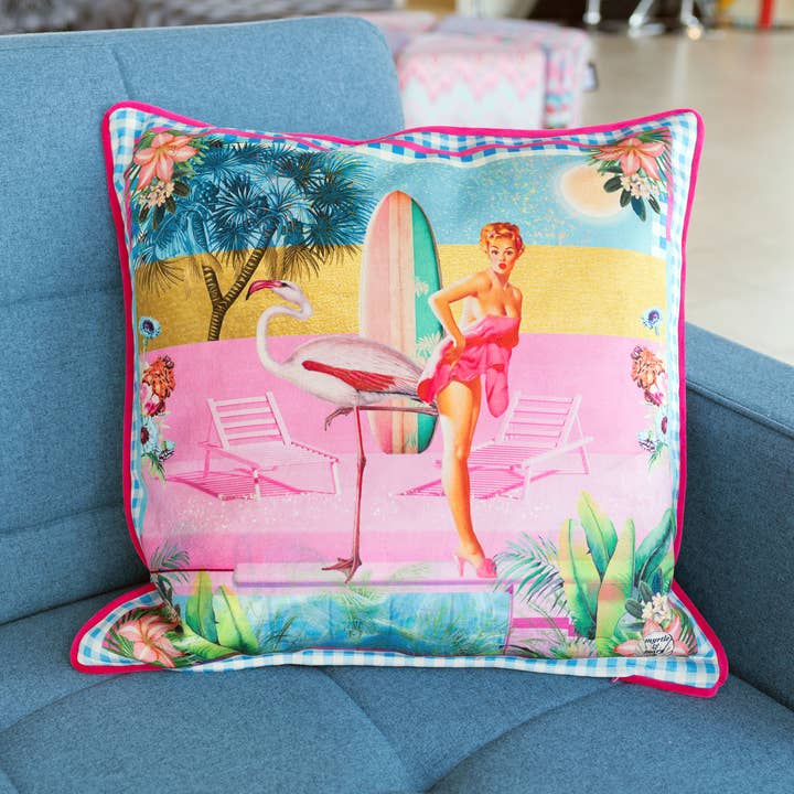 Cojín relleno de plumas Myrtle and Mary de 20 pulgadas - BARBIE para venta al por mayor de Febland