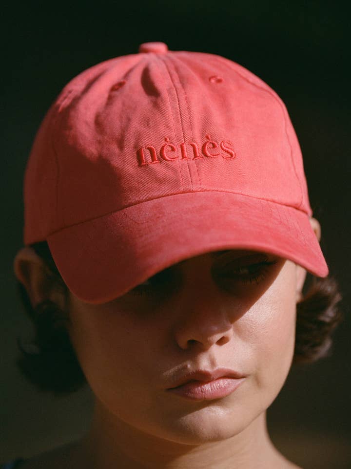 Perrine kasket i økologisk bomuld - Rød for engroshandel hos Nénés